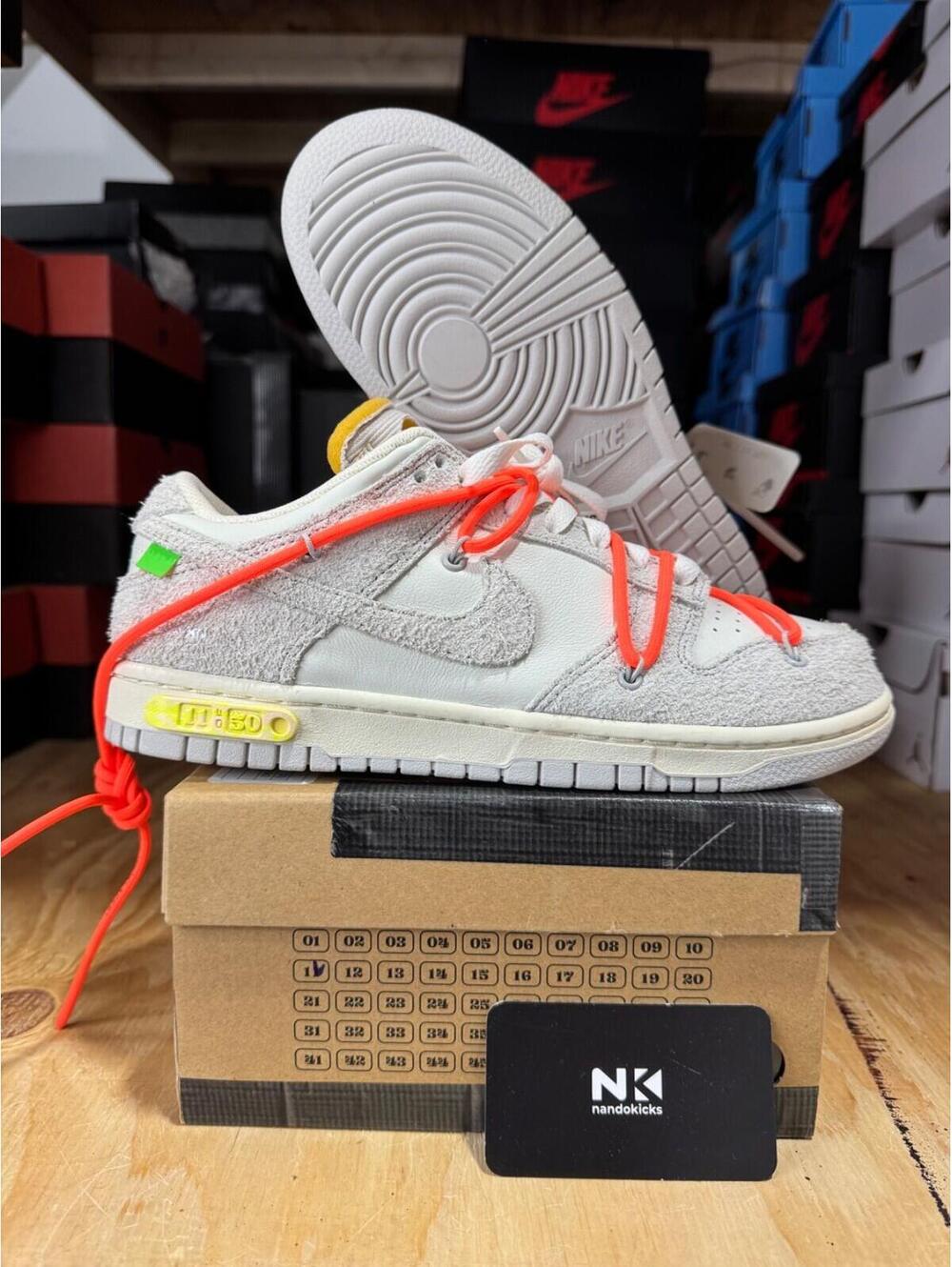 Off-White x Nike Dunk Low 'Lot 11 of 50' BRAND NEW MENS SIZE 8